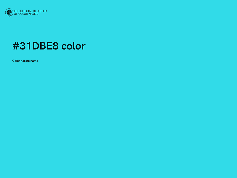 #31DBE8 color image