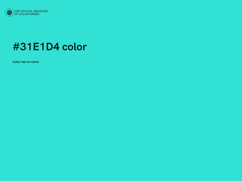 #31E1D4 color image