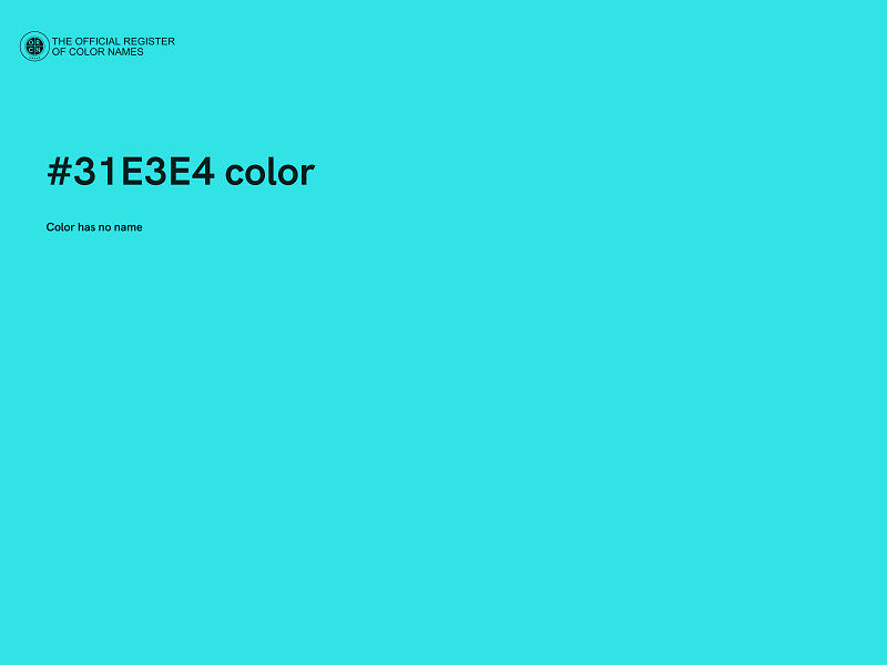 #31E3E4 color image