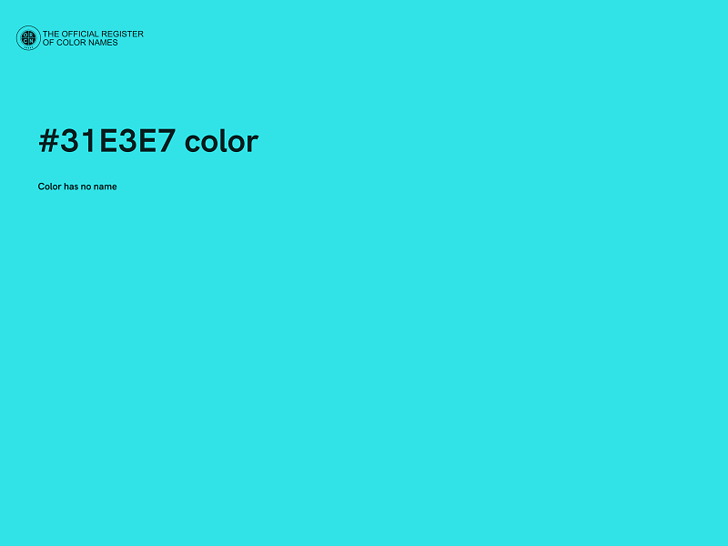 #31E3E7 color image