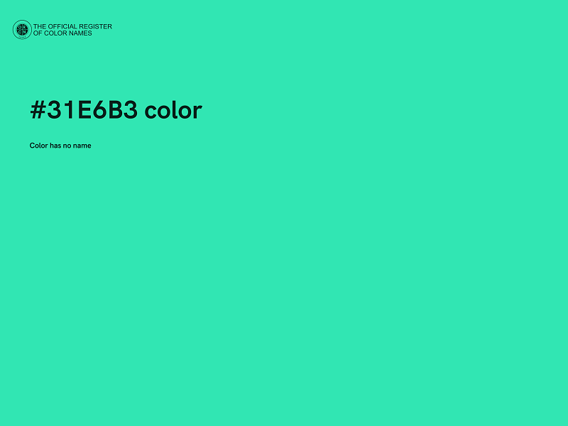 #31E6B3 color image