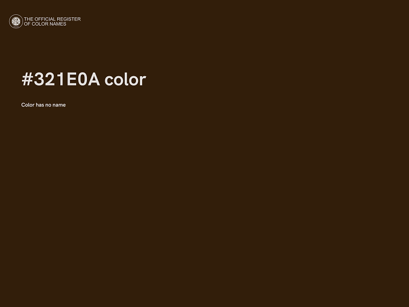 #321E0A color image