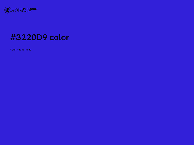 #3220D9 color image