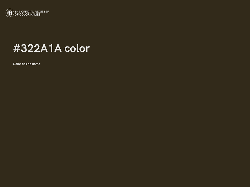 #322A1A color image