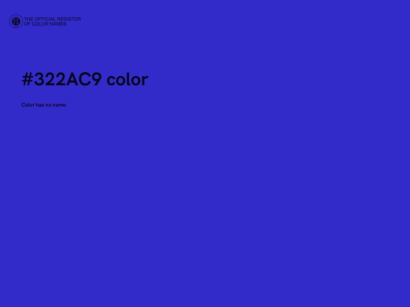 #322AC9 color image