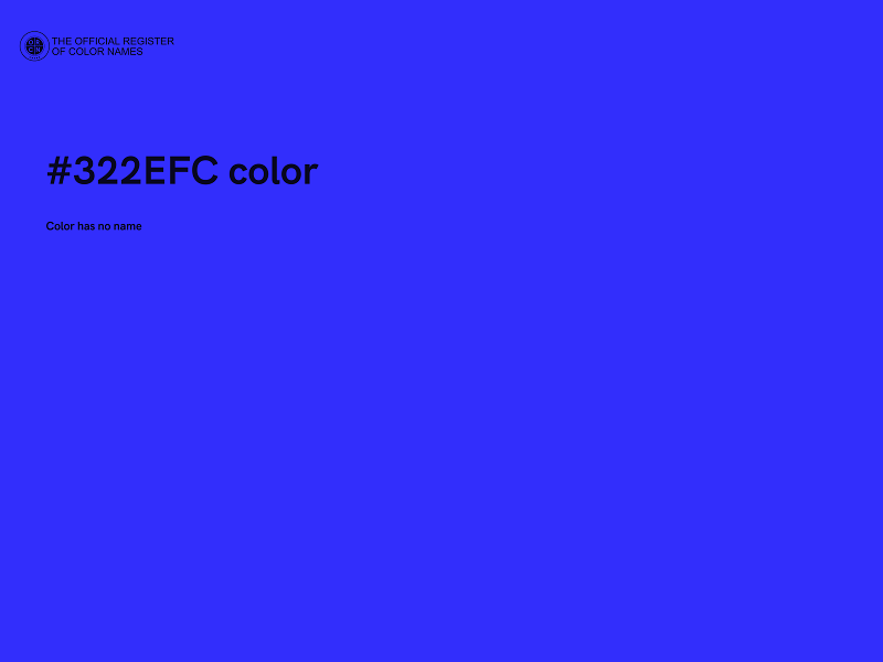 #322EFC color image