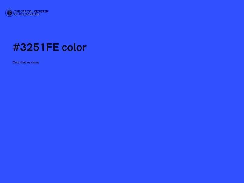 #3251FE color image