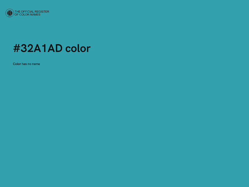 #32A1AD color image