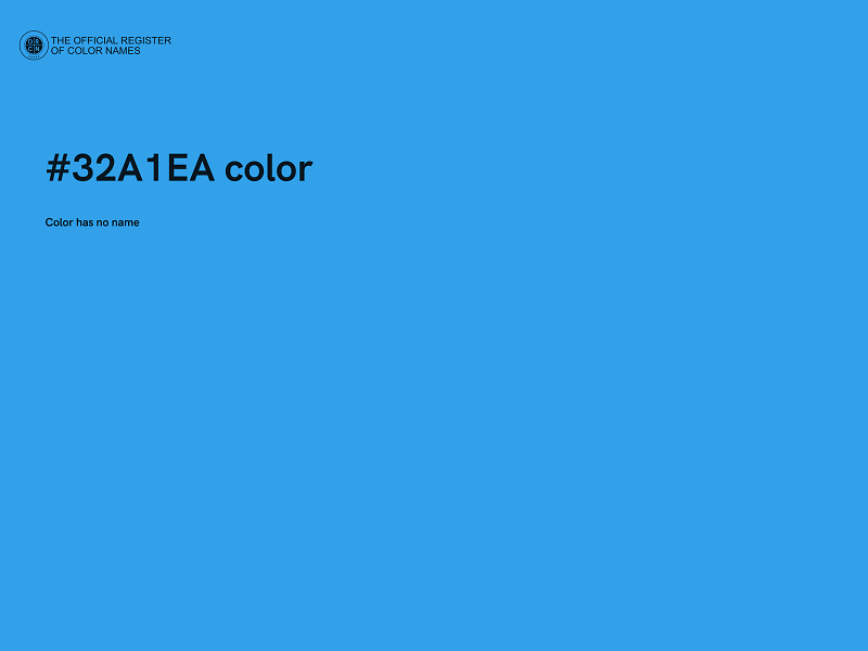 #32A1EA color image