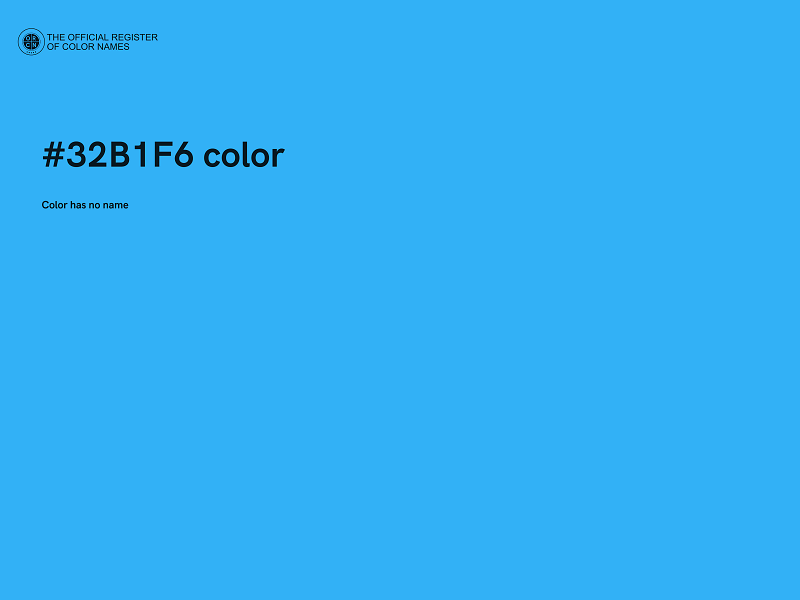 #32B1F6 color image