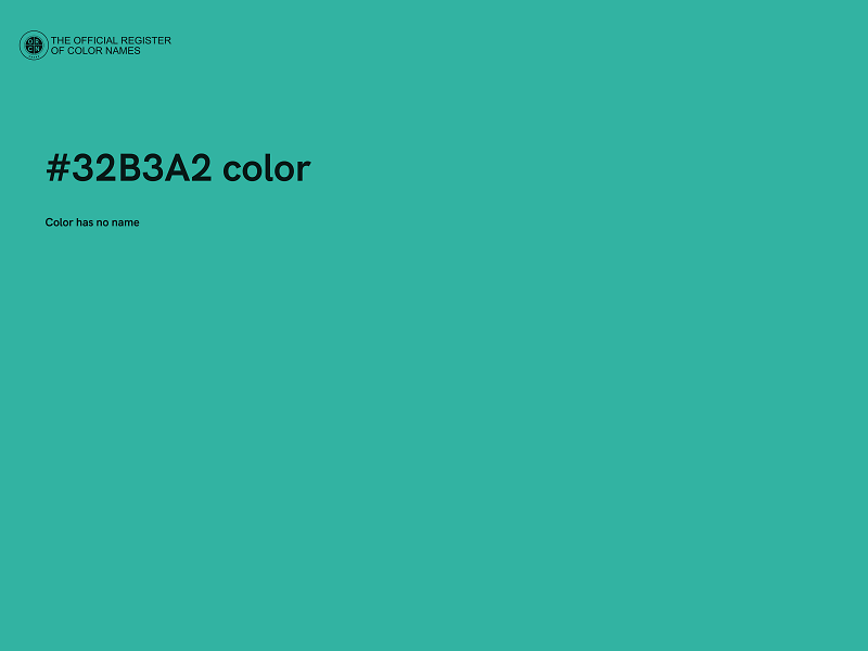 #32B3A2 color image