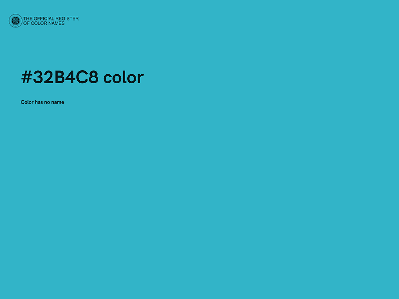 #32B4C8 color image