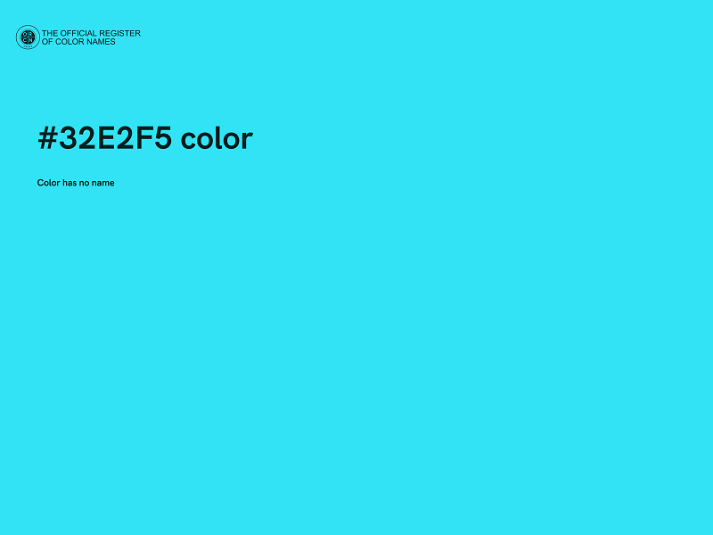 #32E2F5 color image