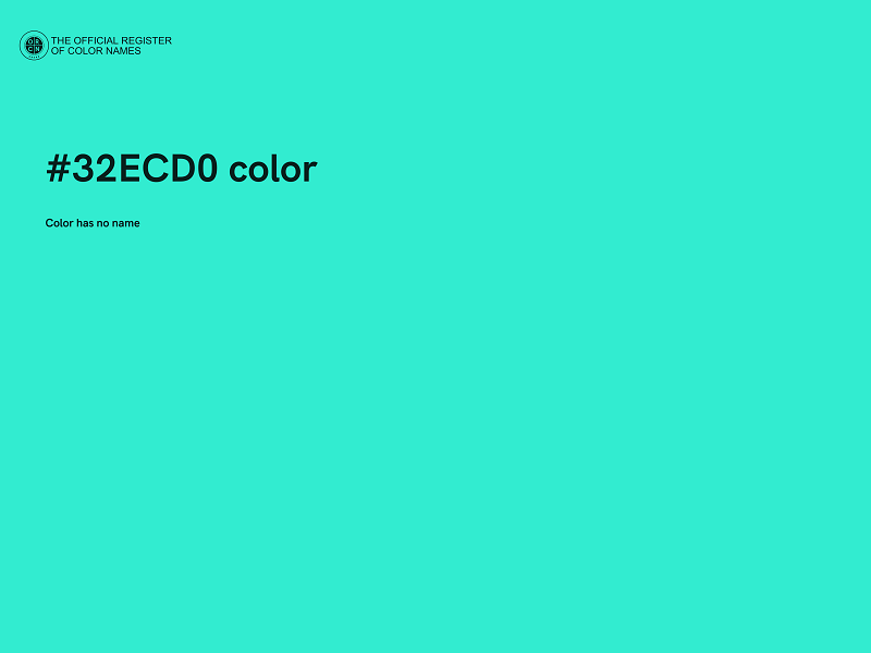 #32ECD0 color image