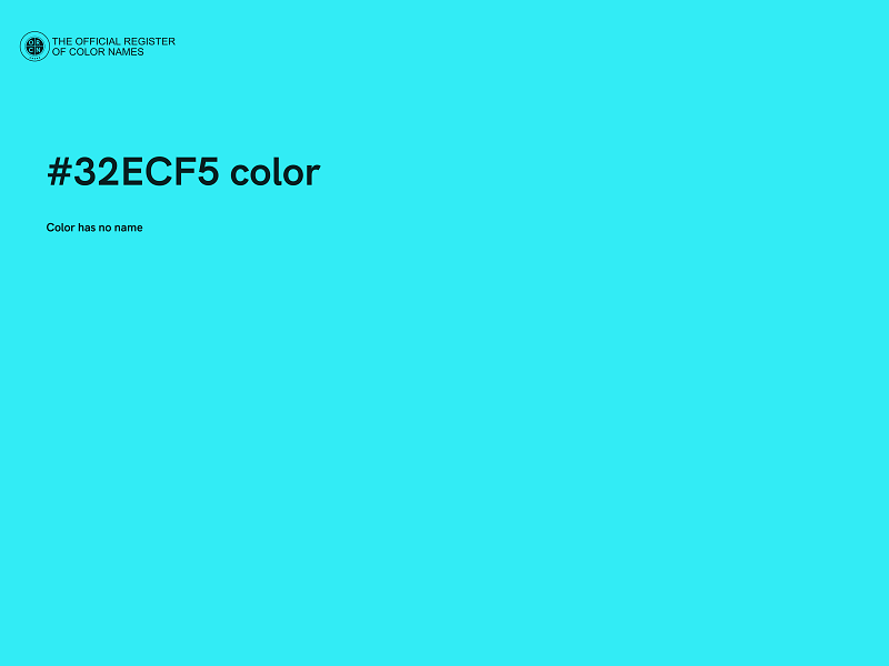 #32ECF5 color image