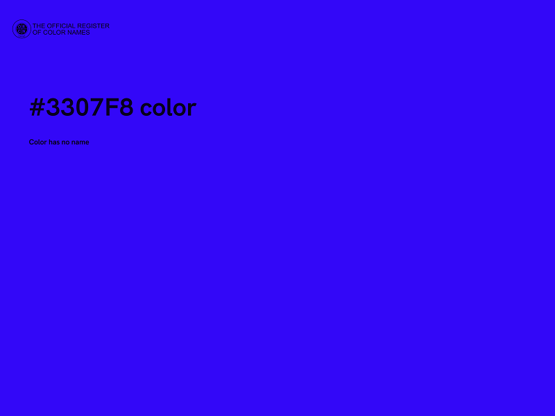 #3307F8 color image