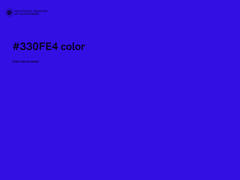 #330FE4 color image