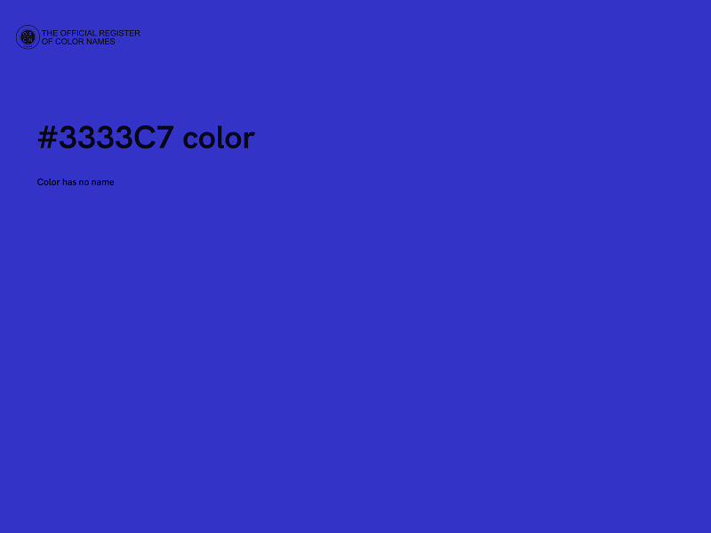 #3333C7 color image