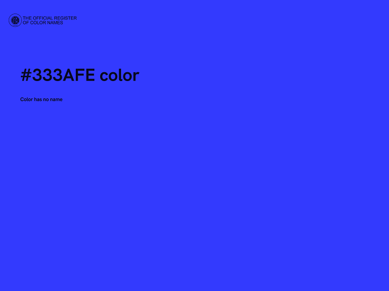 #333AFE color image