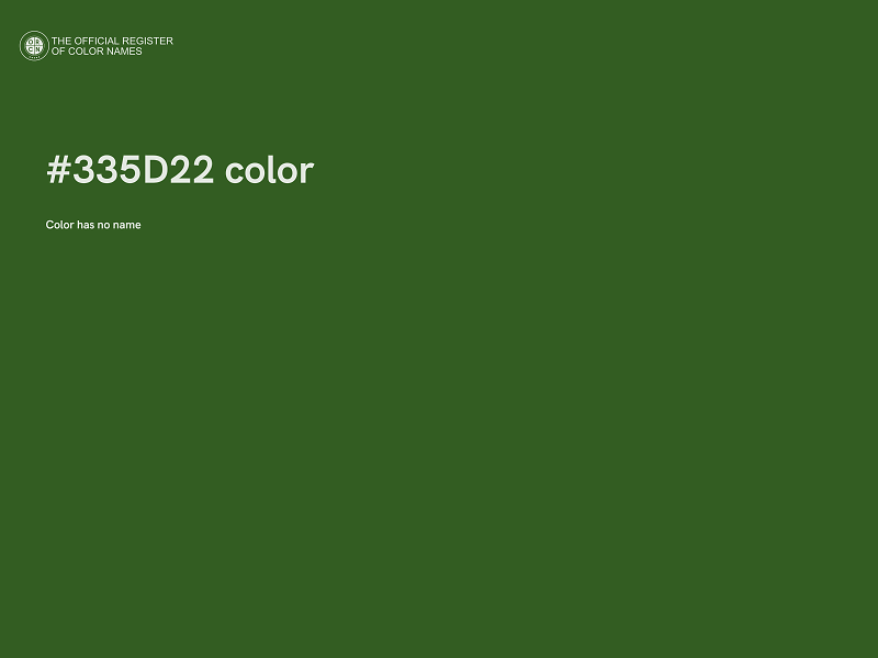 #335D22 color image