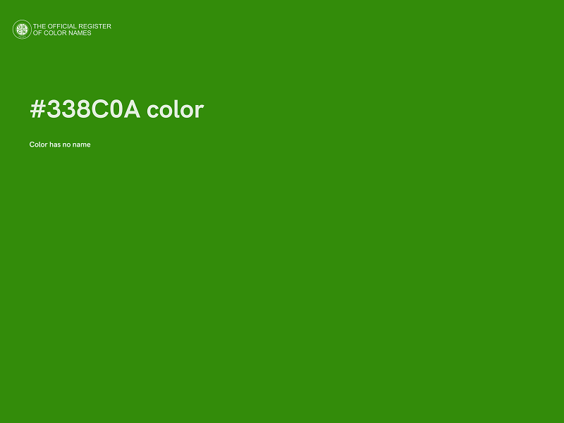 #338C0A color image