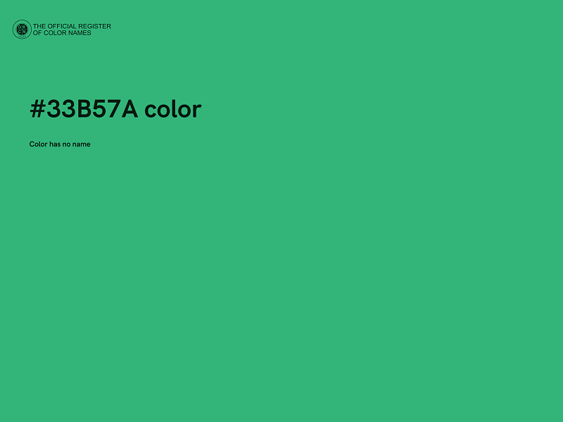 #33B57A color image