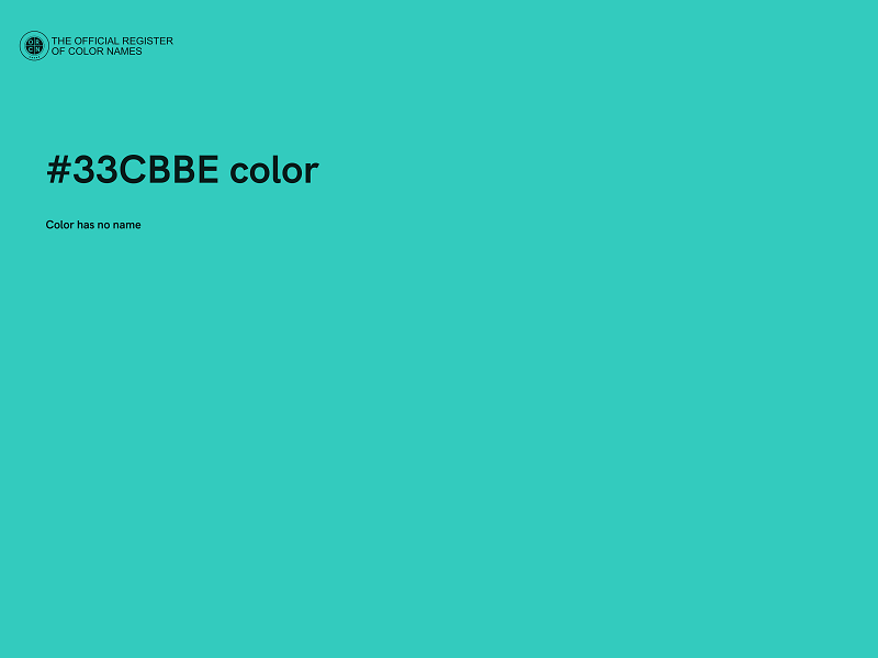 #33CBBE color image