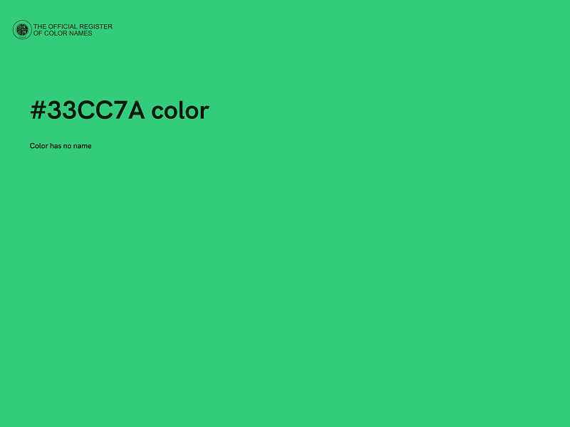 #33CC7A color image