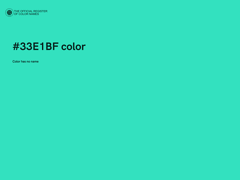 #33E1BF color image