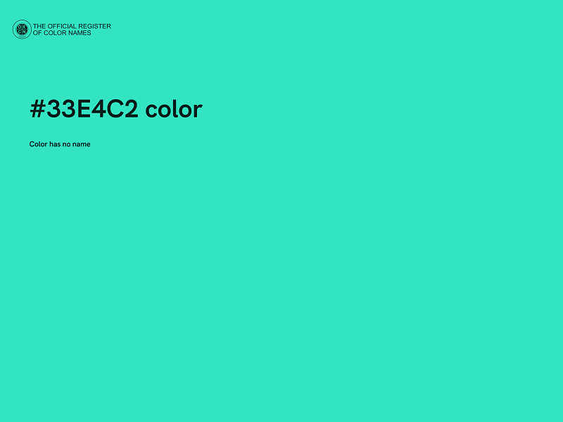 #33E4C2 color image