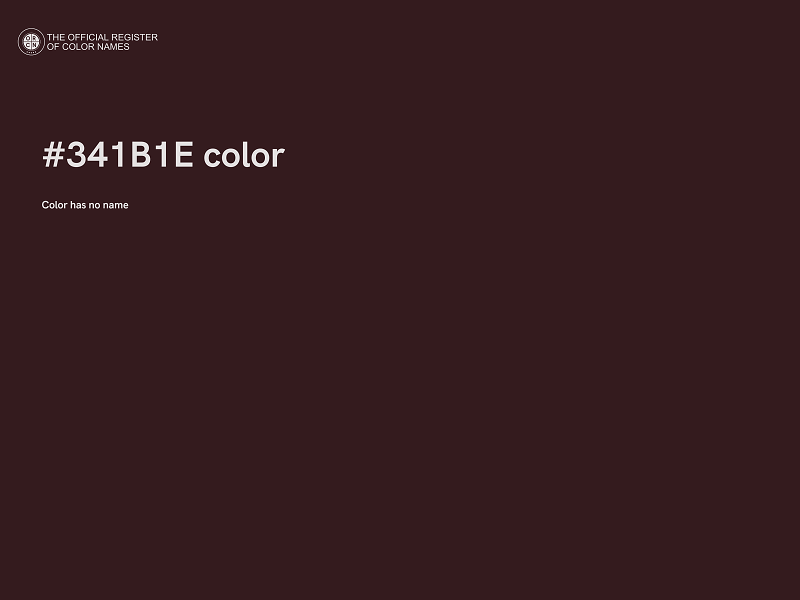 #341B1E color image