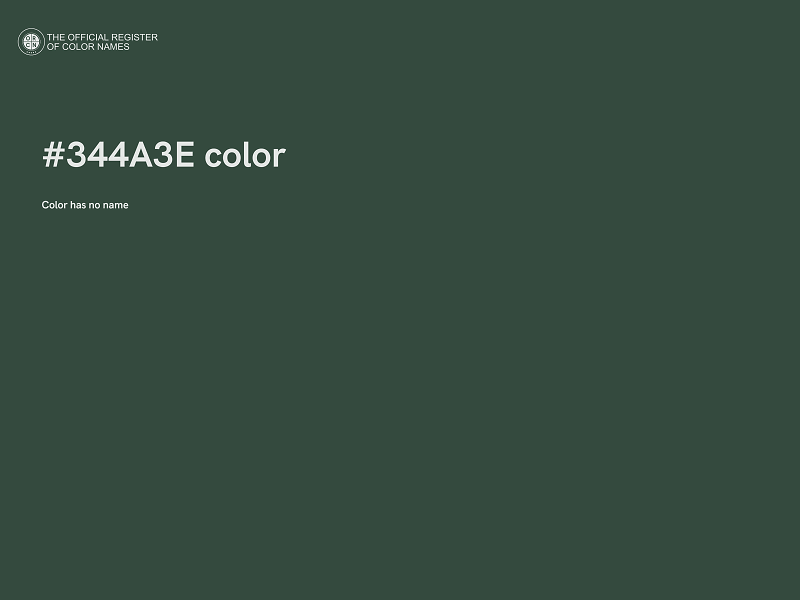 #344A3E color image