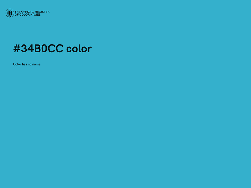 #34B0CC color image