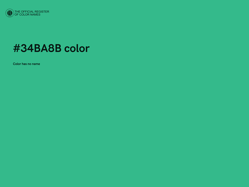 #34BA8B color image