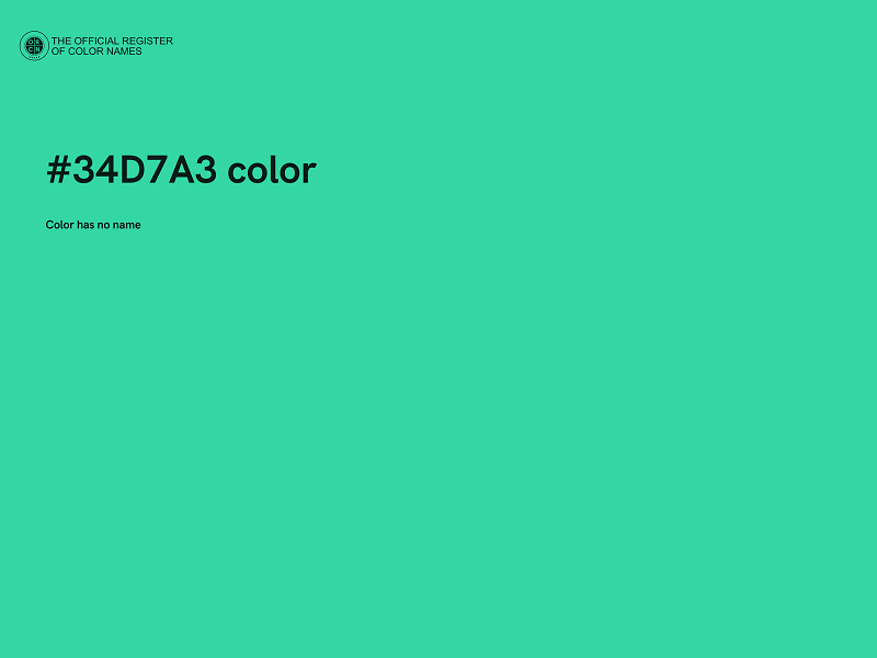 #34D7A3 color image