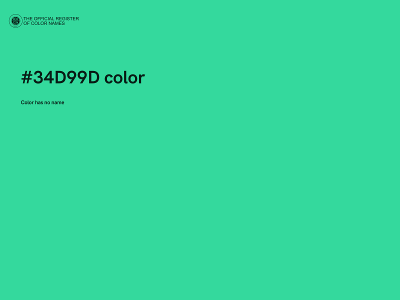 #34D99D color image