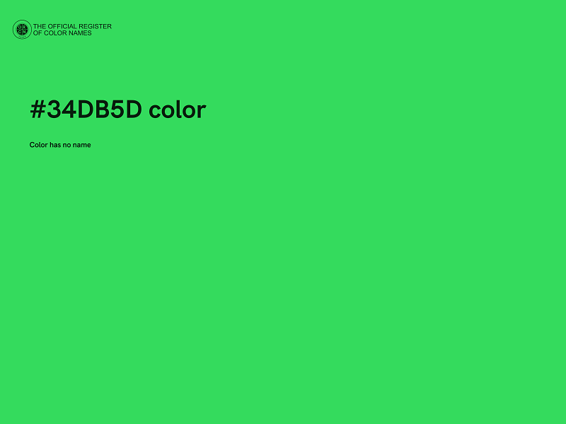 #34DB5D color image