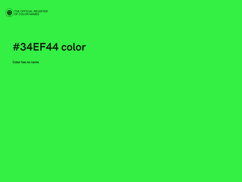 #34EF44 color image