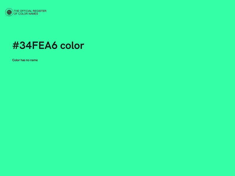 #34FEA6 color image