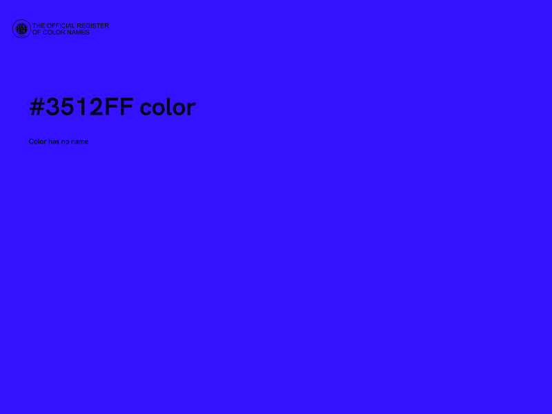 #3512FF color image