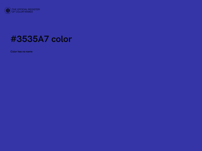 #3535A7 color image