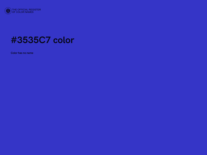 #3535C7 color image