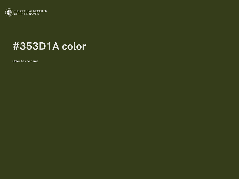 #353D1A color image