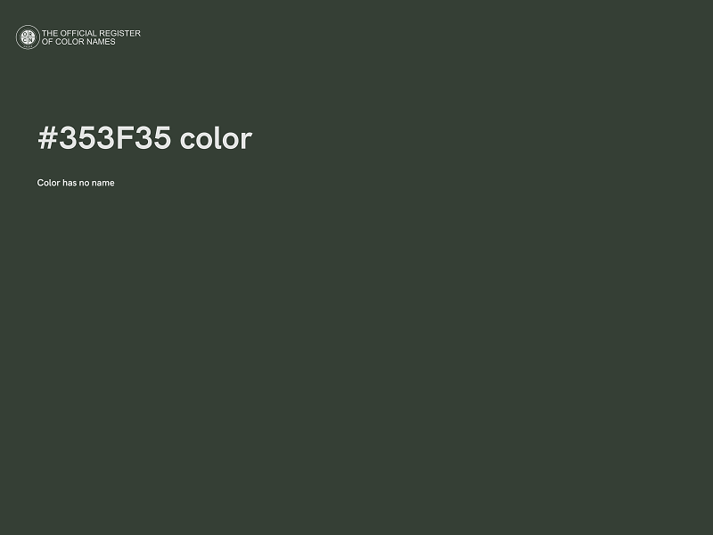 #353F35 color image