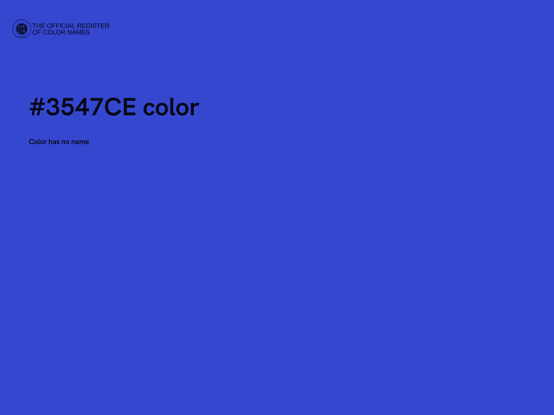 #3547CE color image