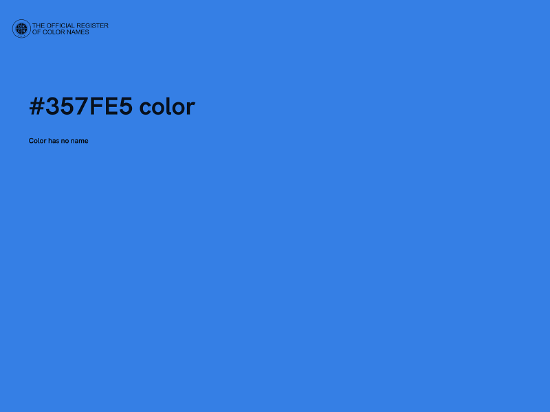 #357FE5 color image