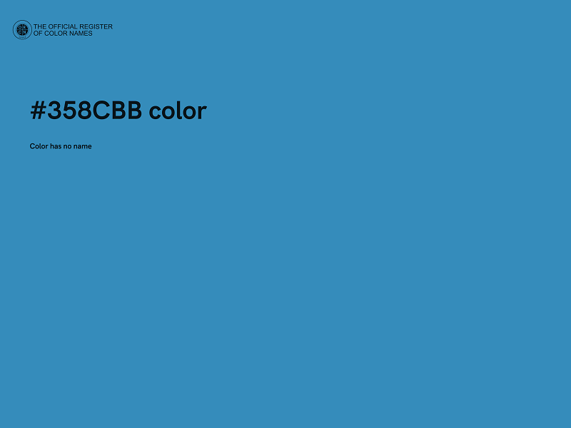 #358CBB color image