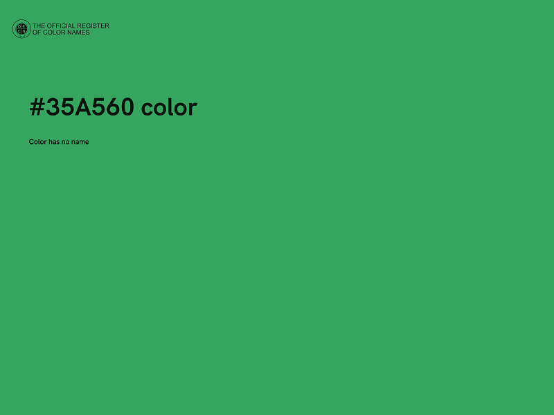 #35A560 color image