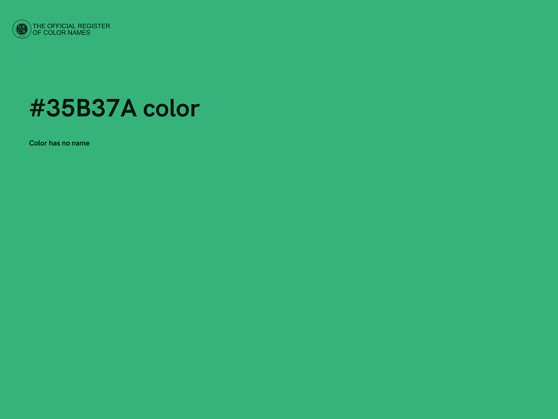 #35B37A color image