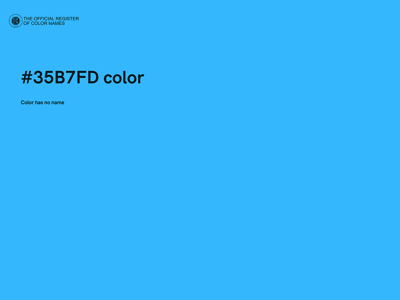 #35B7FD color image